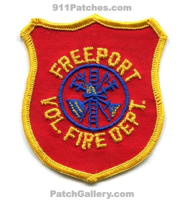 Freeport Volunteer Fire Department Patch (Minnesota)
Scan By: PatchGallery.com
Keywords: vol. dept.