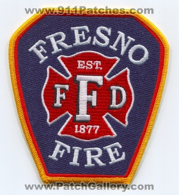 Fresno Fire Department Patch (California)
Scan By: PatchGallery.com
Keywords: dept. ffd est. 1877