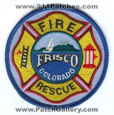 Frisco Fire Rescue Department Patch (Colorado) (Defunct)
[b]Scan From: Our Collection[/b]
Now Summit Fire EMS
Keywords: dept.