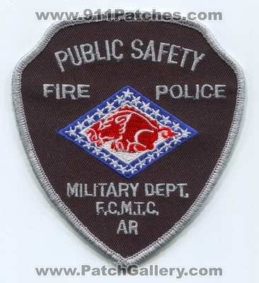 Fort Chaffee Maneuver Training Center FCMTC Public Safety Military Department USAF Patch (Arkansas)
Scan By: PatchGallery.com
Keywords: ft. f.c.m.t.c. fire police dept.