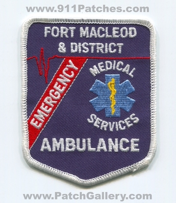Fort Macleod and District Emergency Medical Services EMS Ambulance Patch (Canada)
Scan By: PatchGallery.com
Keywords: ft. &