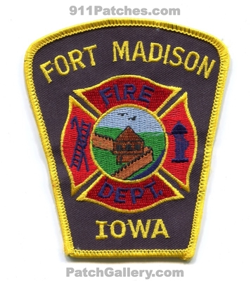 Fort Madison Fire Department Patch (Iowa)
Scan By: PatchGallery.com
Keywords: ft. dept.
