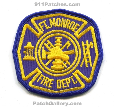 Fort Monroe Fire Department Patch (Virginia)
Scan By: PatchGallery.com
Keywords: ft. dept.