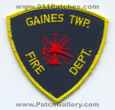 Gaines Township Fire Department Patch (Michigan)
Scan By: PatchGallery.com
Keywords: twp. dept.