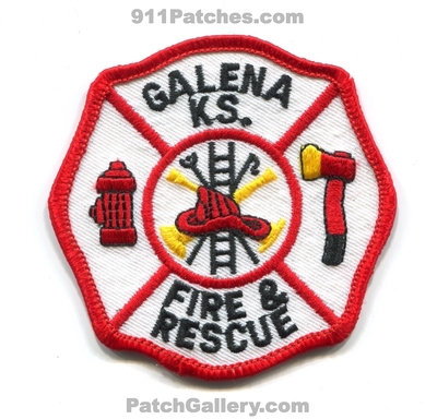 Galena Fire Rescue Department Patch (Kansas)
Scan By: PatchGallery.com
Keywords: and & dept. ks.
