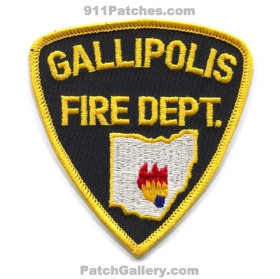 Gallipolis Fire Department Patch (Ohio)
Scan By: PatchGallery.com
Keywords: dept.