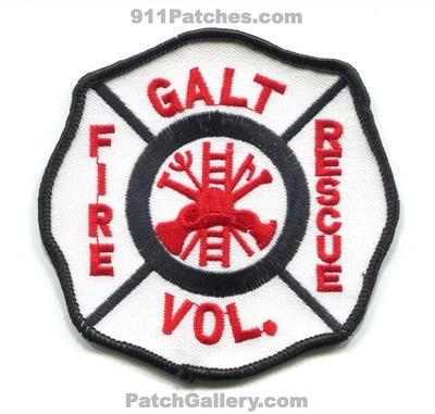 Galt Volunteer Fire Rescue Department Patch (Missouri)
Scan By: PatchGallery.com
Keywords: vol. dept.