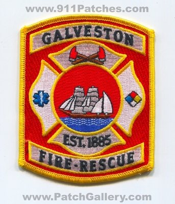 Galveston Fire Rescue Department Patch (Texas)
Scan By: PatchGallery.com
Keywords: dept. est 1885 ship