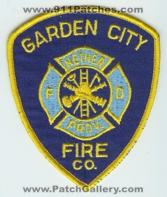 Garden City Fire Department Company (UNKNOWN STATE)
Thanks to Mark C Barilovich for this scan.
Keywords: dept. co. fd nether prov.