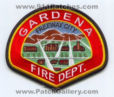 Gardena Fire Department Patch (California)
Scan By: PatchGallery.com
Keywords: dept. freeway city