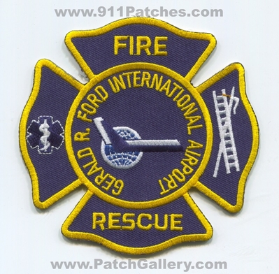 Gerald R Ford International Airport Fire Rescue Department Patch (Michigan)
Scan By: PatchGallery.com
Keywords: r. intl. dept.