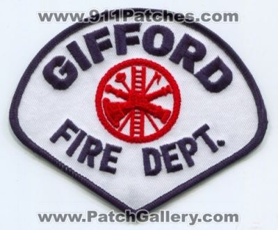 Gifford Fire Department Patch (Illinois)
Scan By: PatchGallery.com
Keywords: dept.