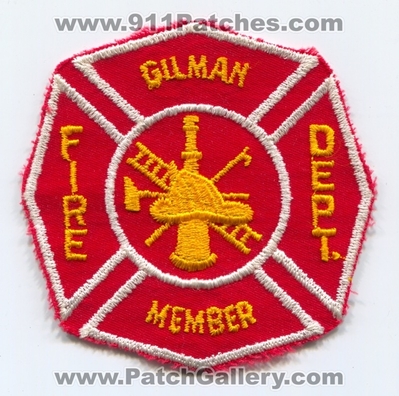 Gilman Fire Department Member Patch (UNKNOWN STATE)
Scan By: PatchGallery.com
Keywords: dept.