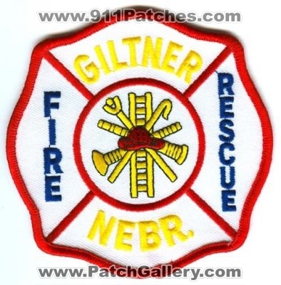 Giltner Fire Rescue Department Patch (Nebraska)
Scan By: PatchGallery.com
Keywords: dept. nebr.