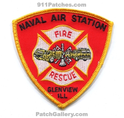 Glenview Naval Air Station NAS Fire Rescue Department USN Navy Military Patch (Illinois)
Scan By: PatchGallery.com
