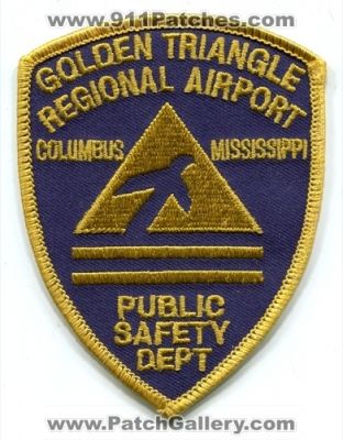 Golden Triangle Regional Airport Public Safety Department Patch (Mississippi)
Scan By: PatchGallery.com
Keywords: dept. dps fire police columbus