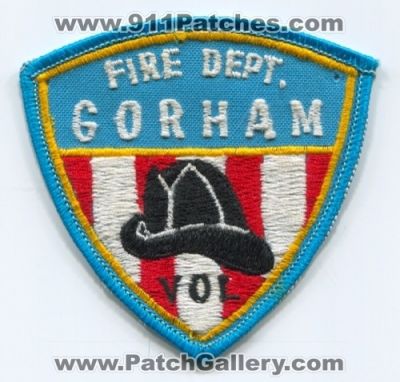 Gorham Volunteer Fire Department (UNKNOWN STATE)
Scan By: PatchGallery.com
Keywords: vol. dept.