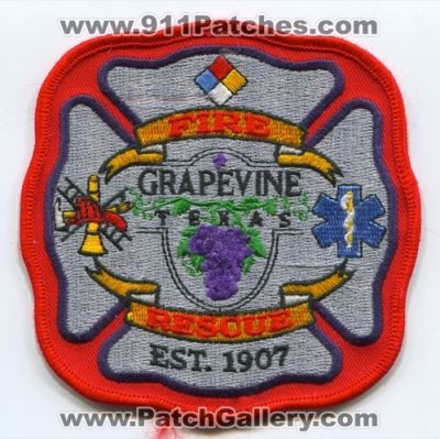 Grapevine Fire Rescue Department (Texas)
Scan By: PatchGallery.com
Keywords: dept.