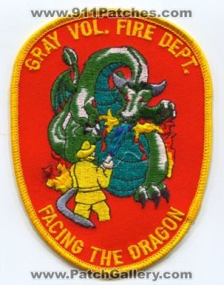 Gray Volunteer Fire Department (Tennessee)
Scan By: PatchGallery.com
Keywords: vol. dept. facing the dragon