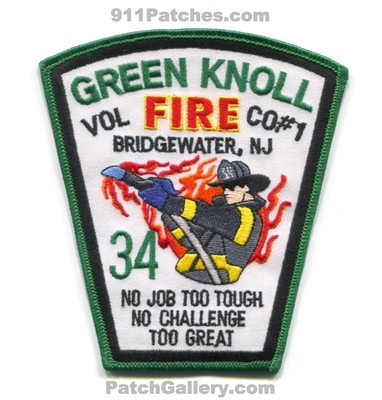 Green Knoll Volunteer Fire Company Number 1 Station 34 Bridgewater Patch (New Jersey)
Scan By: PatchGallery.com
Keywords: vol. co. no. #1 department dept. no job too tough challenge great