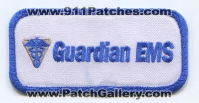 Guardian Emergency Medical Services EMS Patch (Texas)
Scan By: PatchGallery.com
Keywords: ambulance emt paramedic