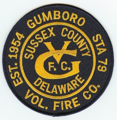 Gumboro Vol Fire Co
Thanks to PaulsFirePatches.com for this scan.
Keywords: delaware volunteer company sussex county station 79