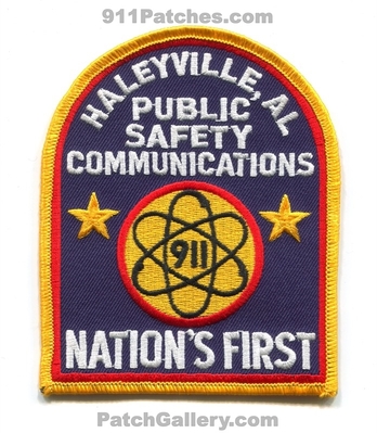 Haleyville Public Safety Communications 911 Patch (Alabama)
Scan By: PatchGallery.com
Keywords: dispatcher nations first e911 e-911