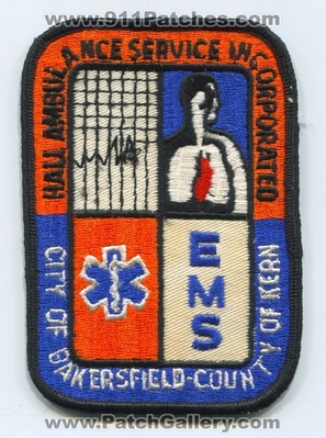 Hall Ambulance Service Incorporated EMS Patch (California)
Scan By: PatchGallery.com
Keywords: inc. emt paramedic city of bakersfield county co. of kern