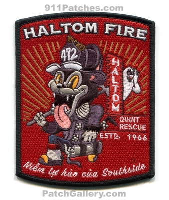 Haltom City Fire Department Quint 472 Patch (Texas)
Scan By: PatchGallery.com
[b]Patch Made By: 911Patches.com[/b]
Keywords: dept. rescue company co. station estd. 1966
