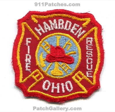 Hambden Fire Rescue Department Patch (Ohio)
Scan By: PatchGallery.com
Keywords: dept.