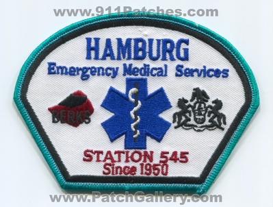 Hamburg Emergency Medical Services EMS Station 545 Berks Patch (Pennsylvania)
Scan By: PatchGallery.com
Keywords: ambulance since 1950