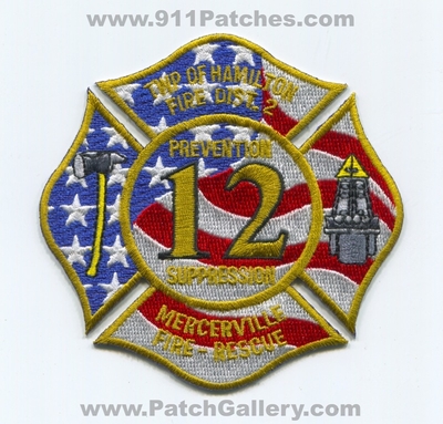 Hamilton Township Fire District 2 Station 12 Mercerville Patch (New Jersey)
Scan By: PatchGallery.com
Keywords: twp. of dist. number no. #2 company co. department dept. prevention suppression