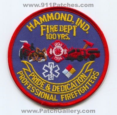Hammond Fire Department 100 Years Patch (Indiana)
Scan By: PatchGallery.com
Keywords: dept. yrs. ind. pride & and dedication professional firefighters