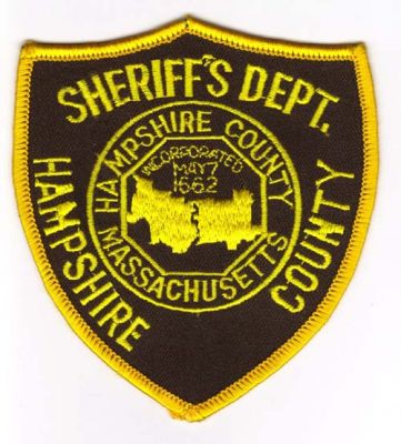 Hampshire County Sheriff's Dept
Thanks to Michael J Barnes for this scan.
Keywords: massachusetts sheriffs department