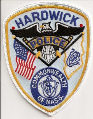 Hardwick Police
Thanks to EmblemAndPatchSales.com for this scan.
Keywords: massachusetts