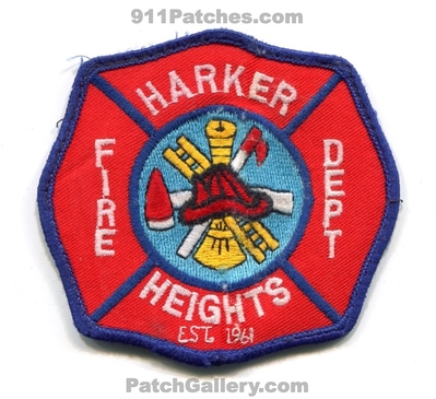 Harker Heights Fire Department Patch (Texas)
Scan By: PatchGallery.com
Keywords: dept. est. 1961