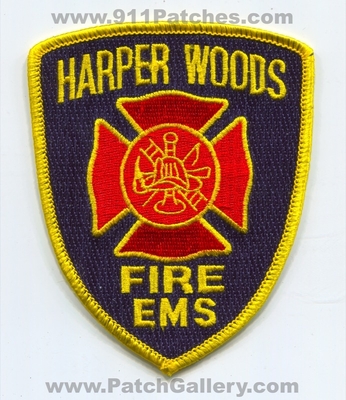 Harper Woods Fire EMS Department Patch (Michigan)
Scan By: PatchGallery.com
Keywords: dept.