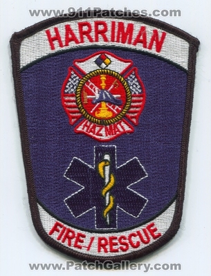 Harriman Fire Rescue Department Patch (Tennessee)
Scan By: PatchGallery.com
Keywords: dept. hazmat haz-mat