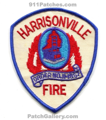 Harrisonville Fire Department Patch (Missouri)
Scan By: PatchGallery.com
Keywords: dept. order no. 11-1857