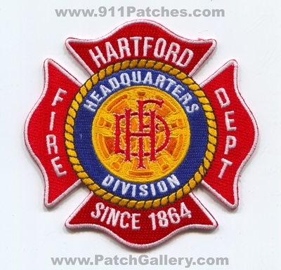 Hartford Fire Department Headquarters Division Patch (Connecticut)
Scan By: PatchGallery.com
Keywords: dept. hfd h.f.d. company co. station since 1864