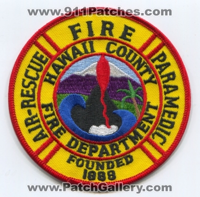 Hawaii County Fire Department Air Rescue Paramedic (Hawaii)
Scan By: PatchGallery.com
Keywords: co. dept.