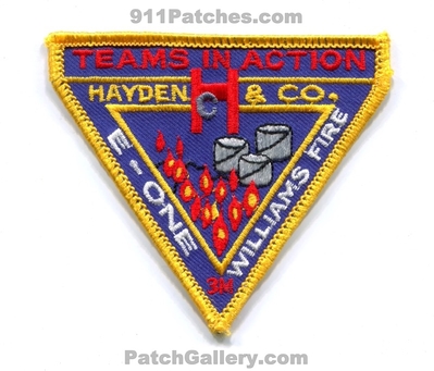 Hayden and Company Industrial Fire Equipment Patch (Ohio)
Scan By: PatchGallery.com
Keywords: & co. teams in action e-one williams 3m foam hazmat haz-mat