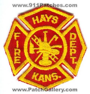 Hays Fire Department (Kansas)
Scan By: PatchGallery.com
Keywords: dept. kans.