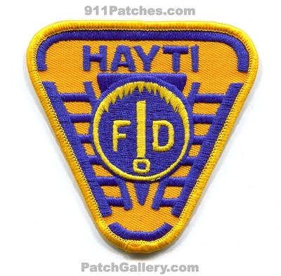 Hayti Fire Department Patch (Missouri)
Scan By: PatchGallery.com
Keywords: dept. fd