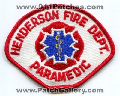 Henderson Fire Department Paramedic (Nevada)
Scan By: PatchGallery.com
Keywords: dept.