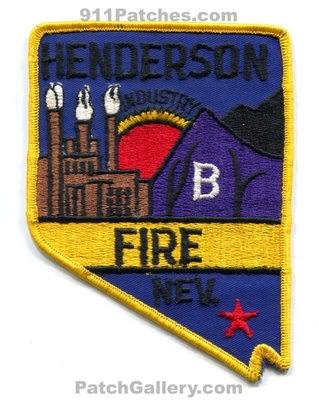 Henderson Fire Department Patch (Nevada) (State Shape)
Scan By: PatchGallery.com
Keywords: dept. nev.