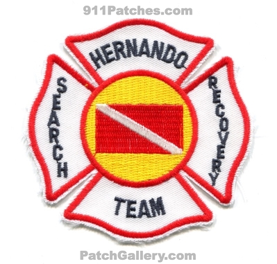 Hernando Fire Department Dive Search Recovery Team Patch (Florida)
Scan By: PatchGallery.com
Keywords: dept. scuba diver