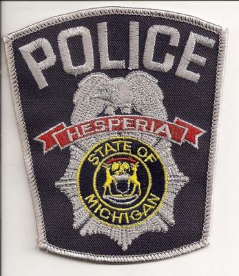 Hesperia Police
Thanks to EmblemAndPatchSales.com for this scan.
Keywords: michigan