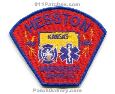 Hesston Emergency Services Fire EMS Department Patch (Kansas)
Scan By: PatchGallery.com
Keywords: dept.