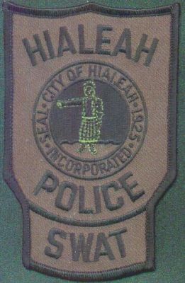 Hialeah Police SWAT
Thanks to EmblemAndPatchSales.com for this scan.
Keywords: florida city of